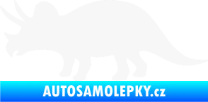Samolepka Triceratops 001 levá bílá