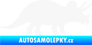 Samolepka Triceratops 001 pravá bílá