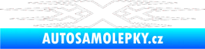 Samolepka Triple x bílá