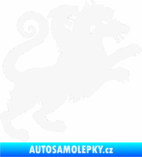 Samolepka Trojhlavý pes kerberos 002 pravá bílá
