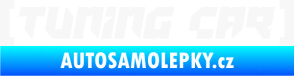Samolepka Tuning car bílá