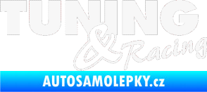 Samolepka Tuning racing 001 bílá