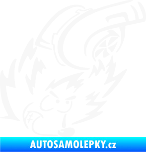 Samolepka Turbo ježek pravá bílá
