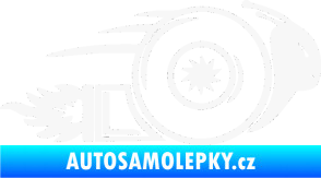 Samolepka Turbo šnek 002 pravá bílá