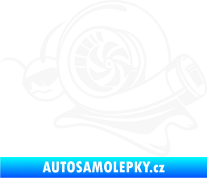 Samolepka Turbo šnek 004 levá bílá