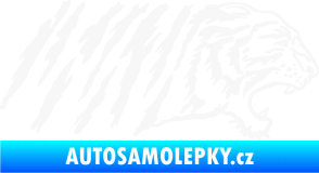 Samolepka Tygr 004 pravá bílá