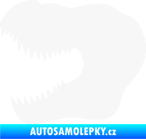 Samolepka Tyrannosaurus Rex lebka 001 levá bílá
