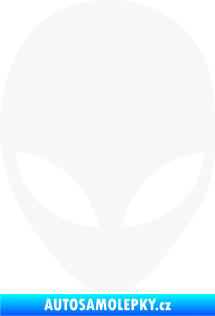 Samolepka UFO 002 bílá