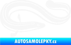 Samolepka Úhoř 001 pravá bílá