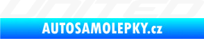 Samolepka United nápis bílá