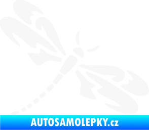 Samolepka Vážka 001 pravá bílá