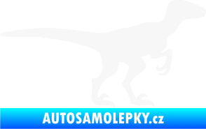 Samolepka Velociraptor 001 pravá bílá