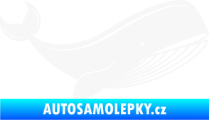 Samolepka Velryba 001 pravá bílá