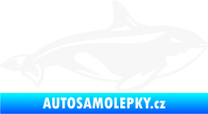 Samolepka Velryba 004 pravá bílá