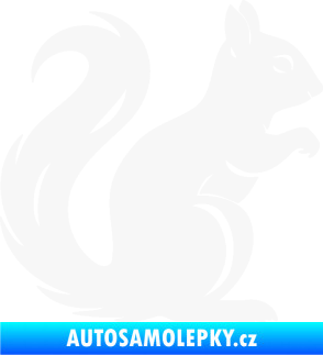 Samolepka Veverka 004 pravá bílá