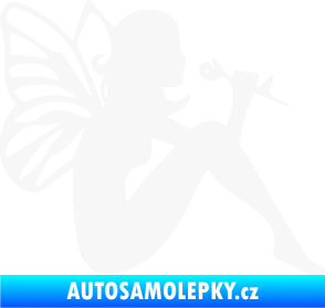 Samolepka Víla 001 pravá bílá