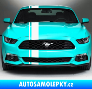 Samolepka Viper pruhy 2 cm + 12 cm bílá