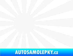 Samolepka Vlajka Japonsko 002 levá JDM bílá