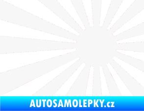 Samolepka Vlajka Japonsko 002 pravá JDM bílá