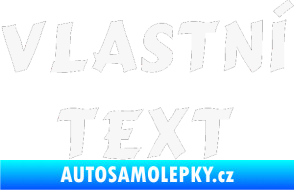 Samolepka Vlastní text - Cancun bílá