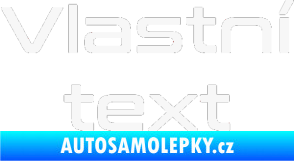 Samolepka Vlastní text - Conthrax bílá