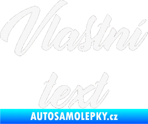 Samolepka Vlastní text - Orange Personal bílá