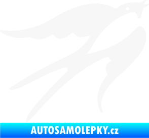 Samolepka Vlaštovka 003 pravá bílá