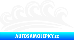 Samolepka Vlny 001 pravá moře bílá