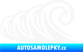 Samolepka Vlny 006 levá moře bílá