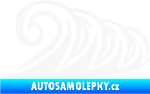 Samolepka Vlny 006 pravá moře bílá