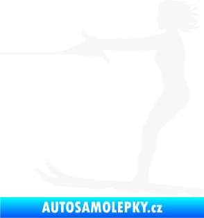 Samolepka Vodní lyže 002 levá bílá
