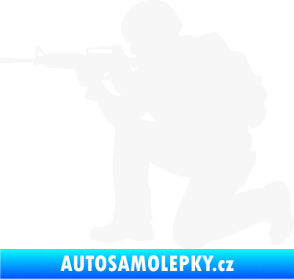 Samolepka Voják 007 levá bílá