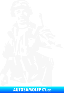 Samolepka Voják 014 levá bílá