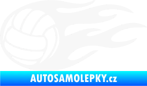 Samolepka Volejbalový míč 002 levá bílá