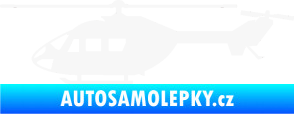 Samolepka Vrtulník 001 levá helikoptéra bílá