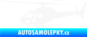 Samolepka Vrtulník 002 levá helikoptéra bílá