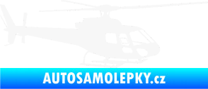 Samolepka Vrtulník 002 pravá helikoptéra bílá