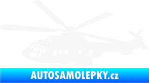 Samolepka Vrtulník 003 levá helikoptéra bílá