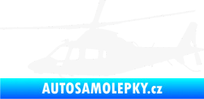 Samolepka Vrtulník 004 levá helikoptéra bílá