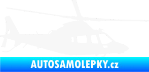 Samolepka Vrtulník 004 pravá helikoptéra bílá