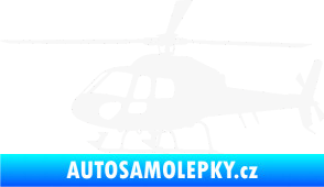 Samolepka Vrtulník 007 levá helikoptéra bílá
