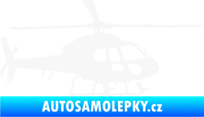 Samolepka Vrtulník 007 pravá helikoptéra bílá