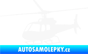 Samolepka Vrtulník 008 levá helikoptéra bílá