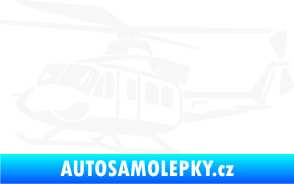 Samolepka Vrtulník 010 levá helikoptéra bílá