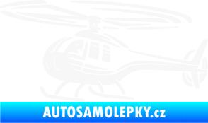 Samolepka Vrtulník 012 levá helikoptéra bílá