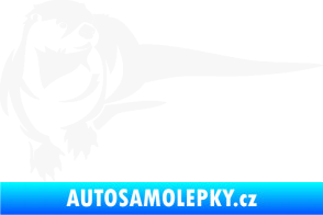 Samolepka Vydra 001 pravá bílá