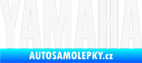 Samolepka Yamaha napis bílá