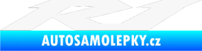 Samolepka Yamaha R1 bílá