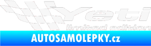 Samolepka Yeti limited edition levá bílá