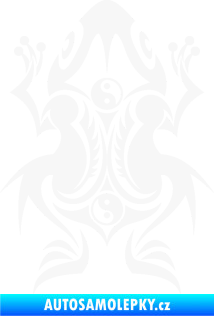 Samolepka Žába 001 bílá